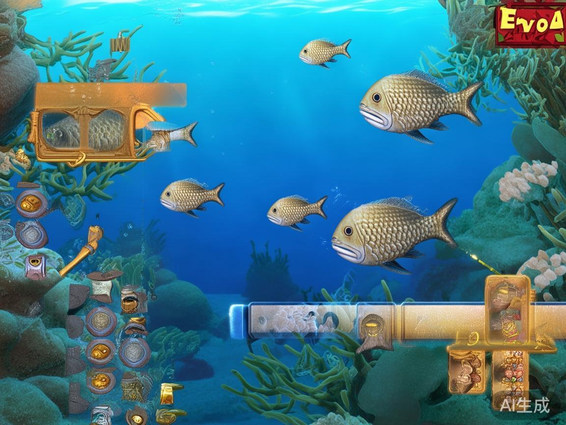 捕获鱼类的方式主要依靠射击打中鱼身，鱼被击中后，会